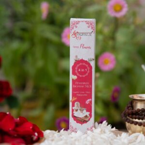 Shri Gopala Fancy Flower 4 in 1 Premium Incense Stick (Sandal, Lotus, Shiva, Rajnigandha)