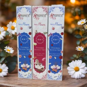 Shri Gopala Fancy Flower 4 in 1 Premium Incense Stick (Rose, Mogra, Lavender, Kesar Chandan)